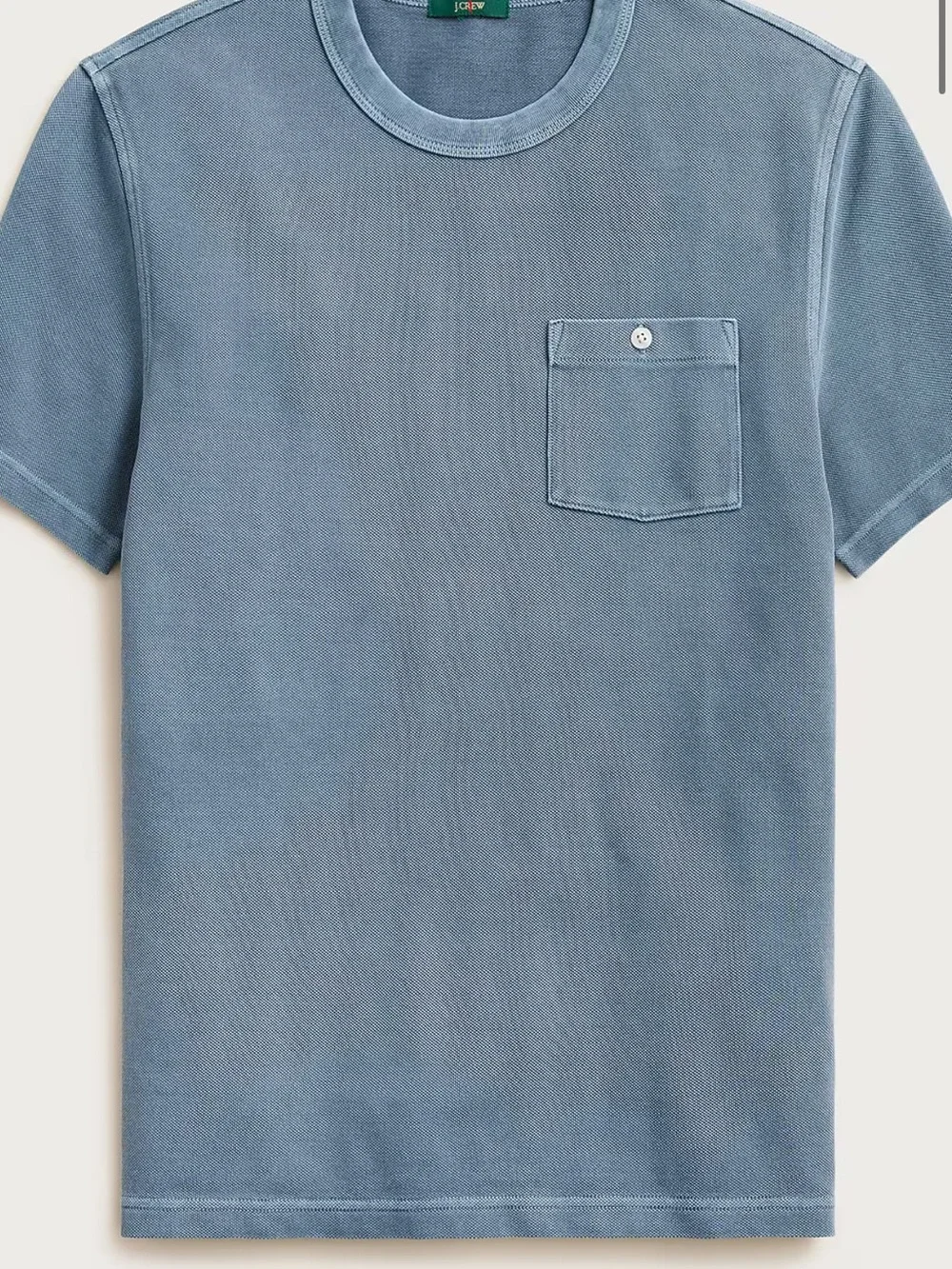Jcrew Men's Short Sleeve Pocket T-Shirt - Blue size small